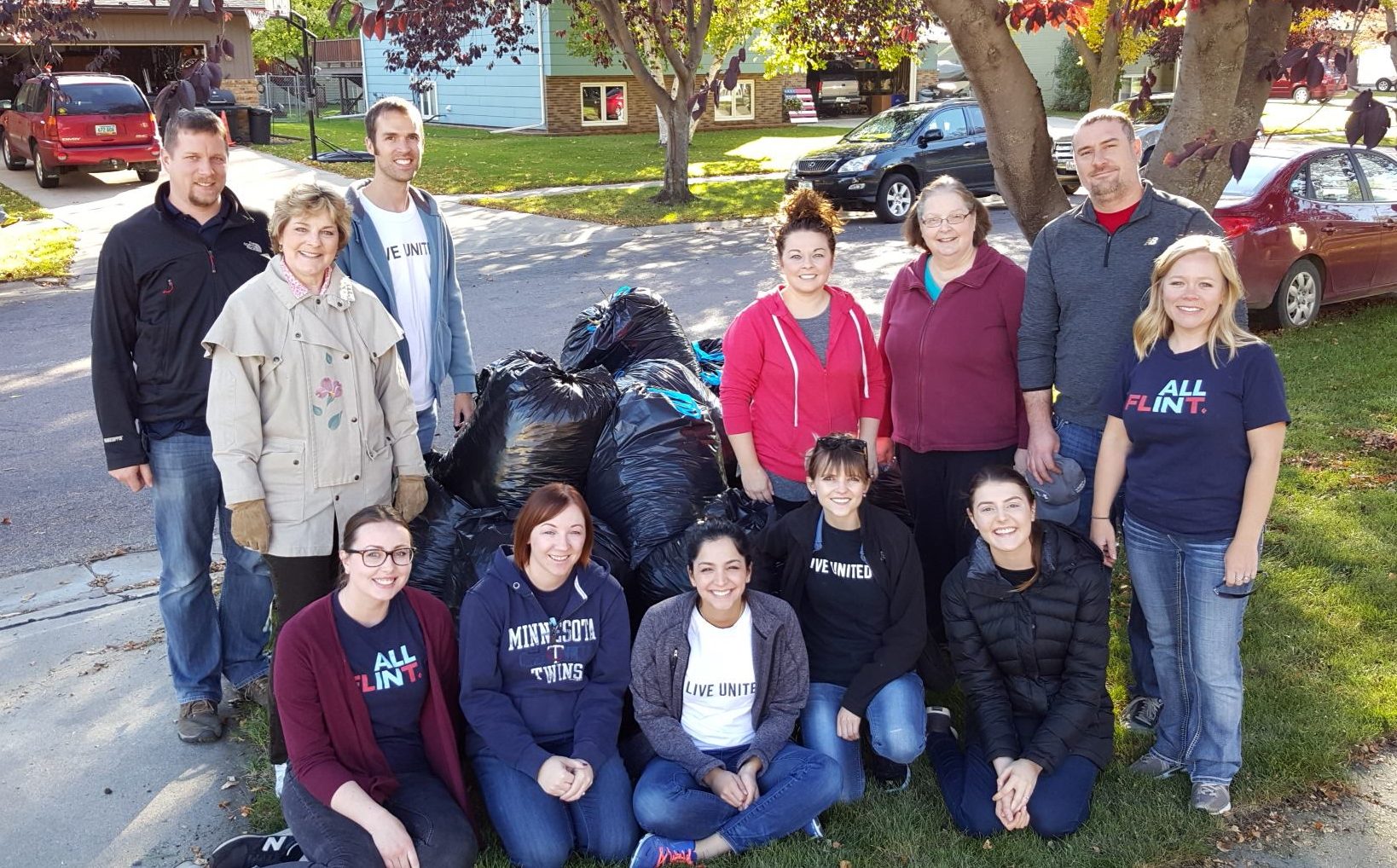 Flinsters out in the community for United Way's Day of Caring 